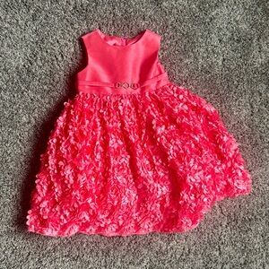 ⚡️ 2/$16 American Princess Vibrant Pink Floral Dress. Size 2T